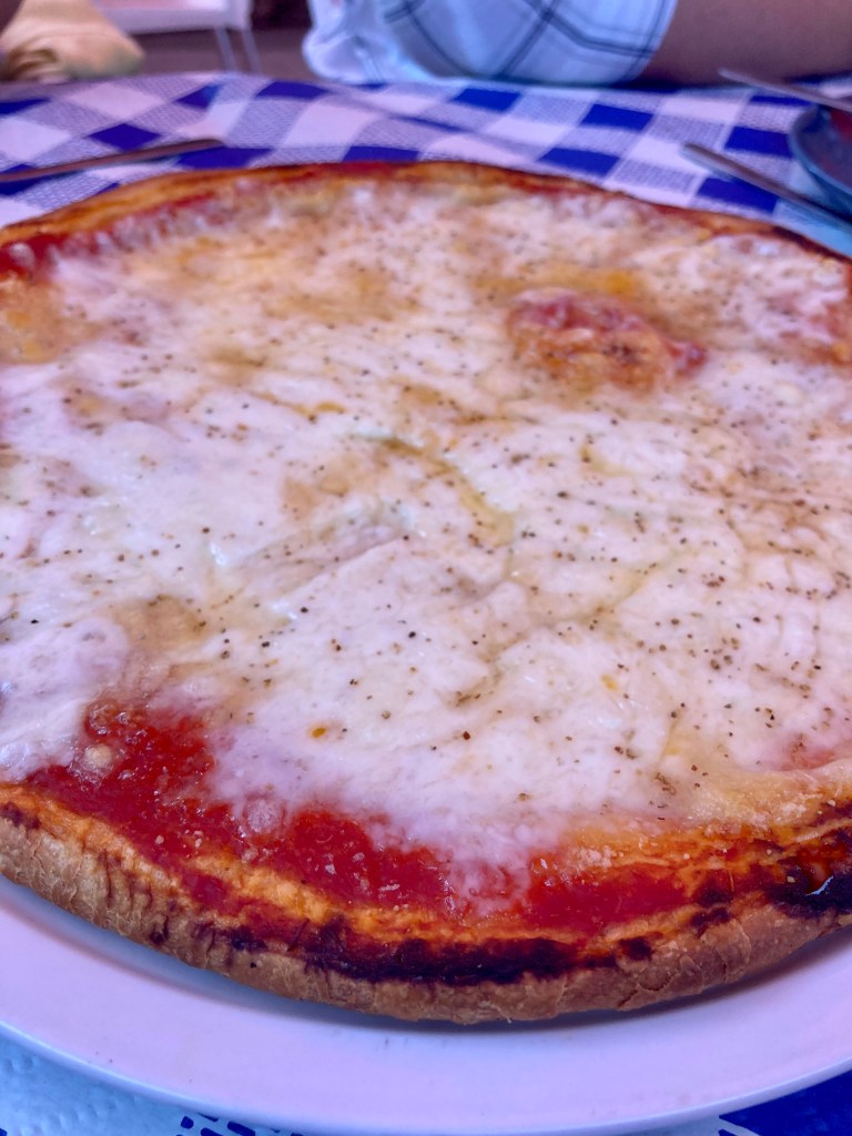 pizza Alba con aceite de trufa