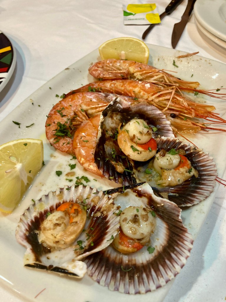 gambas y zamburiñas